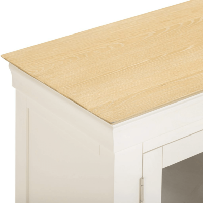 Bordeaux TV Stand - Ivory/Oak | Murphy Furniture