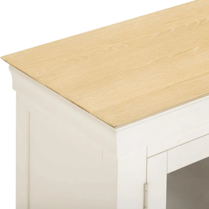 Bordeaux TV Stand - Ivory/Oak | Murphy Furniture