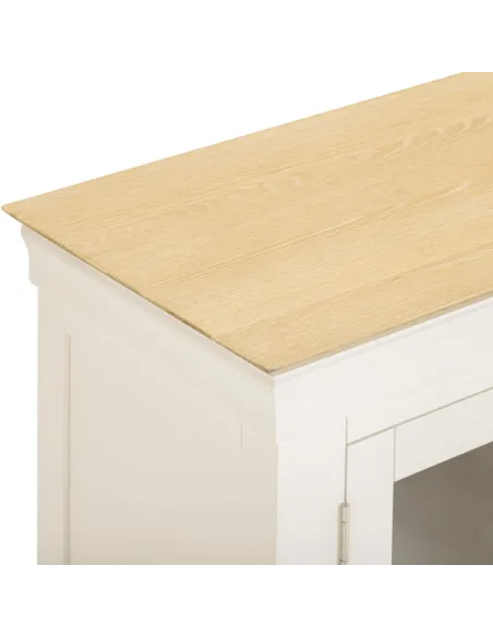 Bordeaux TV Stand - Ivory/Oak | Murphy Furniture