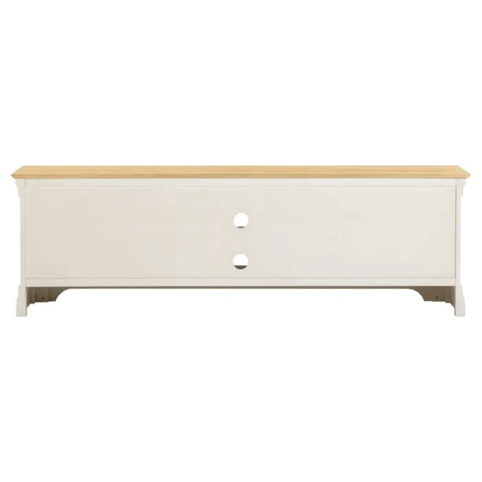 Bordeaux TV Stand - Ivory/Oak | Murphy Furniture