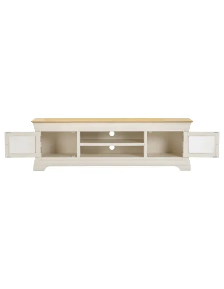 Bordeaux Small TV Stand - Ivory/Oak | Murphy Furniture