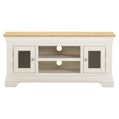 Bordeaux Small TV Stand - Ivory/Oak | Murphy Furniture