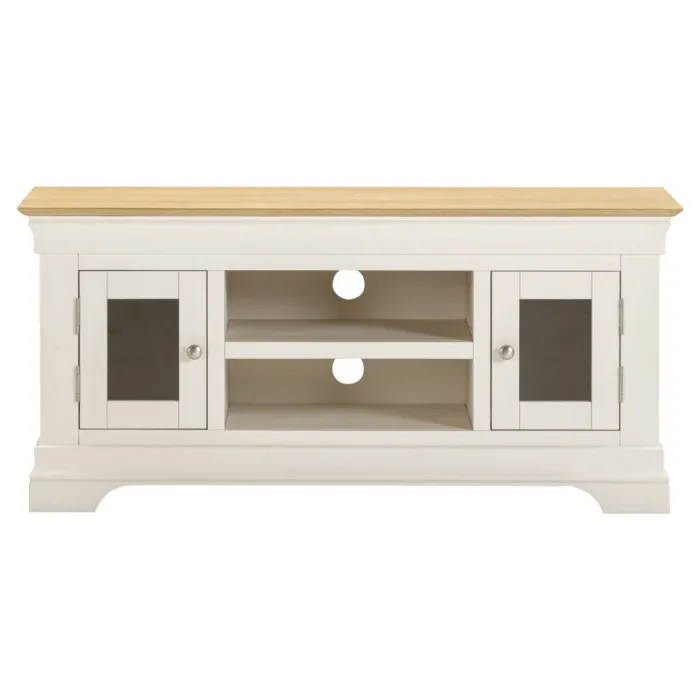 Bordeaux Small TV Stand - Ivory/Oak | Murphy Furniture