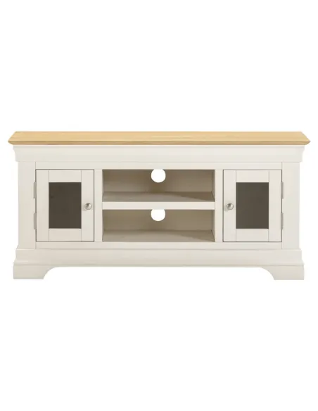 Bordeaux Small TV Stand - Ivory/Oak | Murphy Furniture