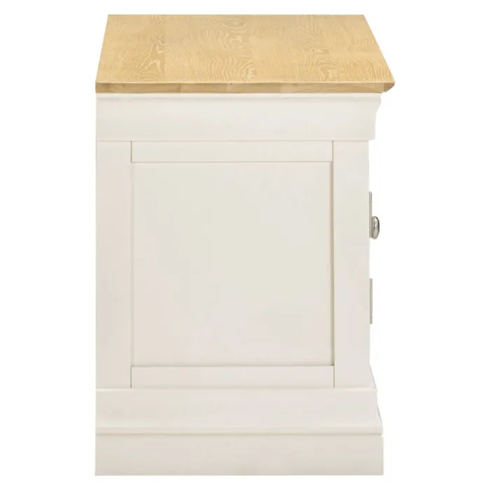 Bordeaux Small TV Stand - Ivory/Oak | Murphy Furniture