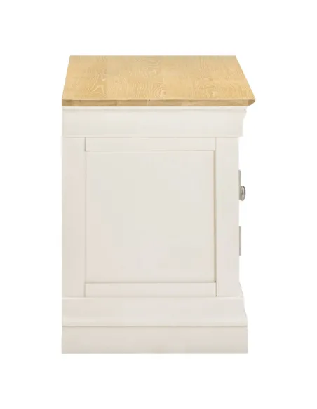 Bordeaux Small TV Stand - Ivory/Oak | Murphy Furniture