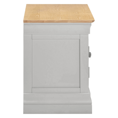 Bordeaux Small TV Stand - Pebble Grey/Oak | Murphy Furniture