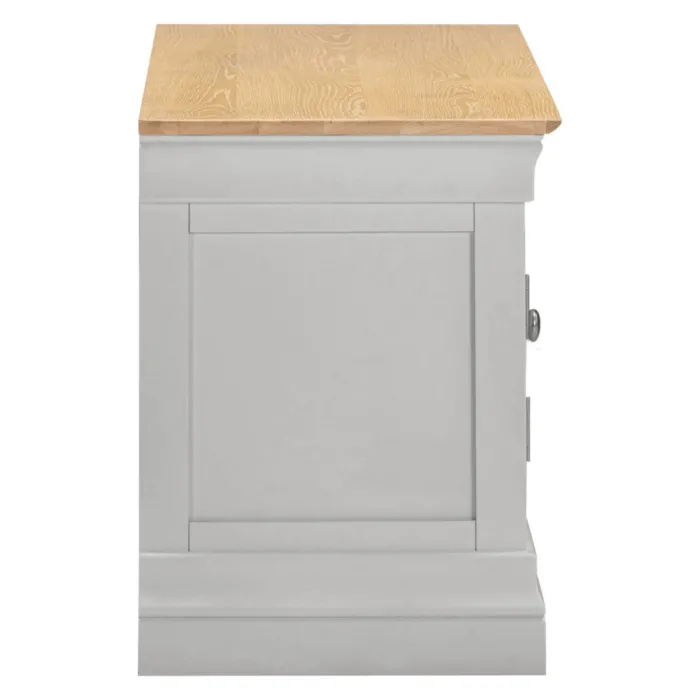 Bordeaux Small TV Stand - Pebble Grey/Oak | Murphy Furniture