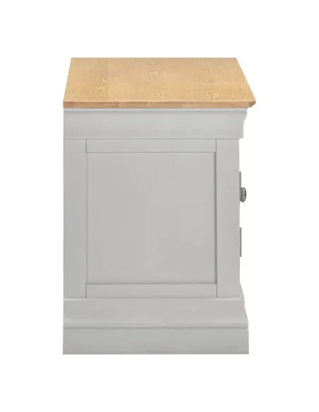 Bordeaux Small TV Stand - Pebble Grey/Oak | Murphy Furniture
