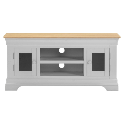 Bordeaux Small TV Stand - Pebble Grey/Oak | Murphy Furniture