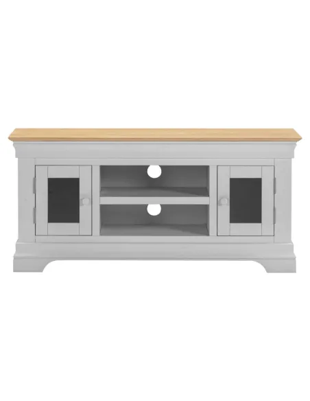 Bordeaux Small TV Stand - Pebble Grey/Oak | Murphy Furniture