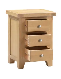 Windsor 3 Drawer Bedside Locker - Natura | Murphy Furniture 2