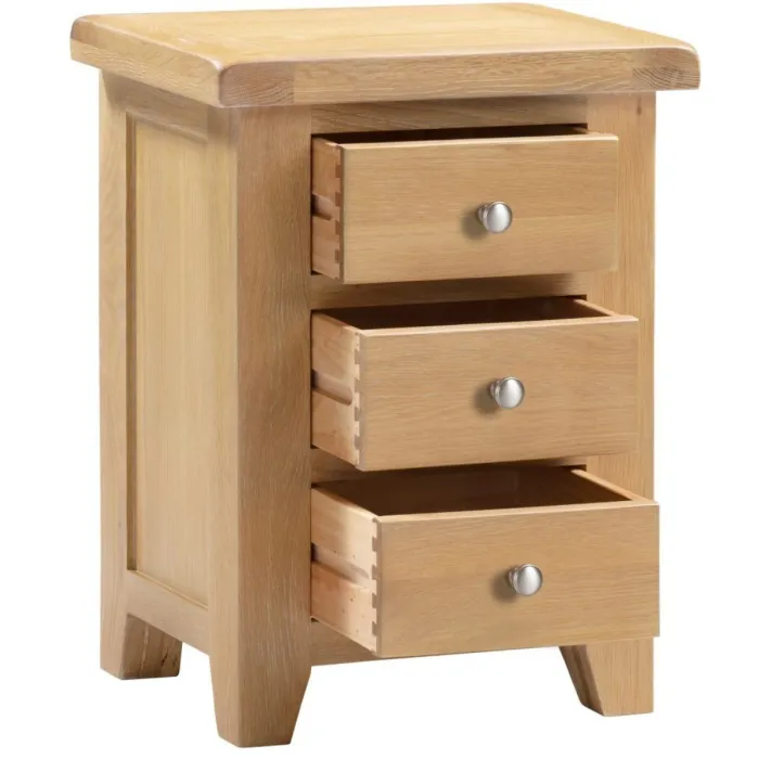 Windsor 3 Drawer Bedside Locker - Natura | Murphy Furniture