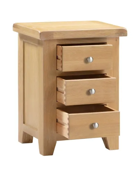 Windsor 3 Drawer Bedside Locker - Natura | Murphy Furniture
