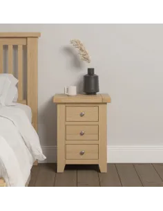 Windsor 3 Drawer Bedside Locker - Natura | Murphy Furniture