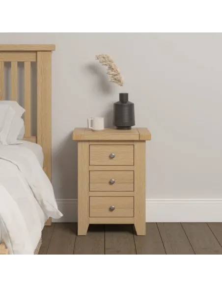 Windsor 3 Drawer Bedside Locker - Natura | Murphy Furniture