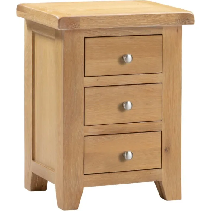 Windsor 3 Drawer Bedside Locker - Natura | Murphy Furniture