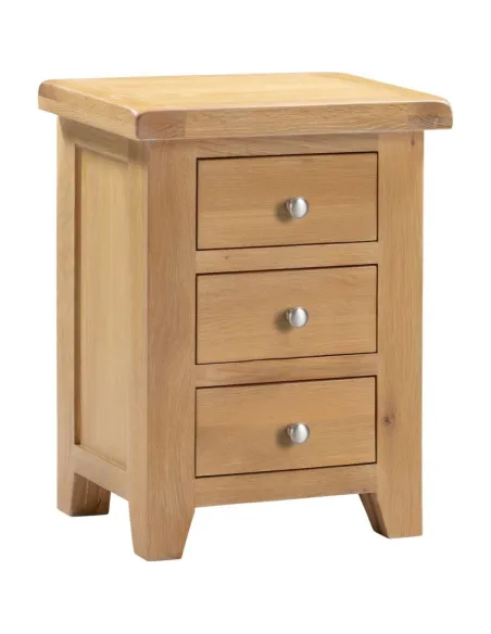Windsor 3 Drawer Bedside Locker - Natura | Murphy Furniture
