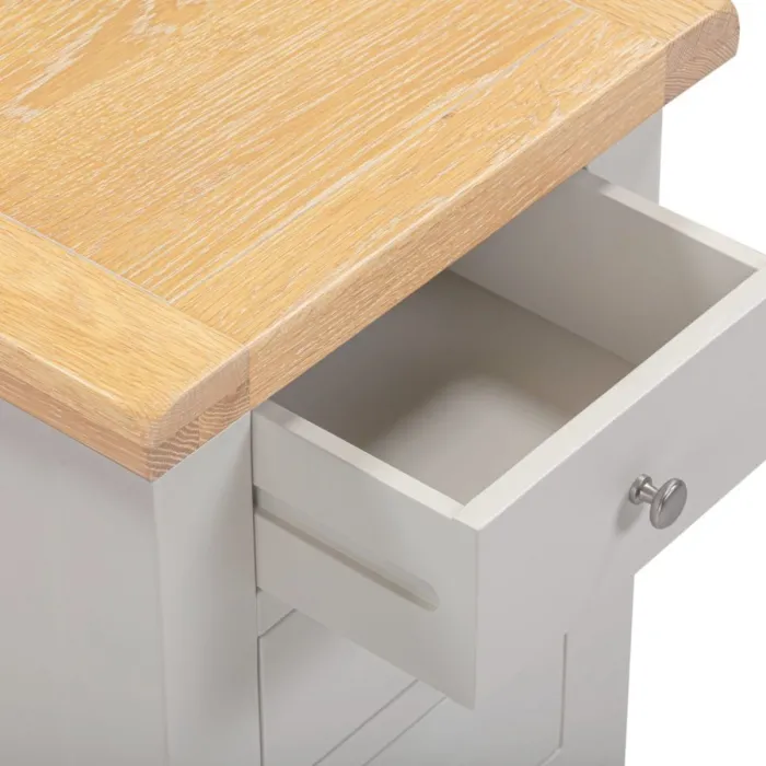 Windsor 3 Drawer Bedside Locker - Pebble | Murphy Furniture