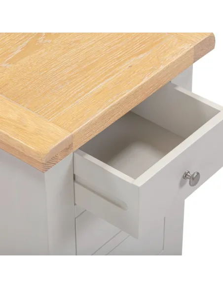 Windsor 3 Drawer Bedside Locker - Pebble | Murphy Furniture