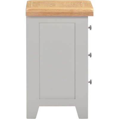 Windsor 3 Drawer Bedside Locker - Pebble | Murphy Furniture