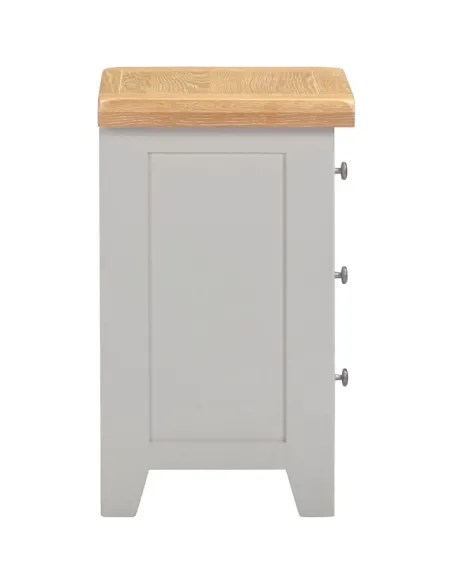 Windsor 3 Drawer Bedside Locker - Pebble | Murphy Furniture