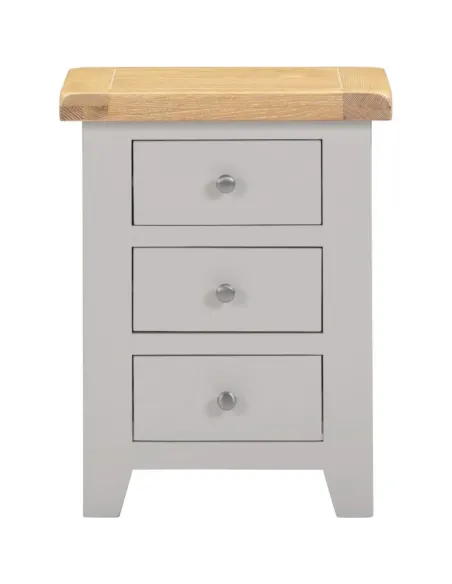 Windsor 3 Drawer Bedside Locker - Pebble | Murphy Furniture