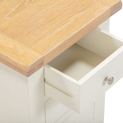 Windsor 3 Drawer Bedside Locker - Ivory/ | Murphy Furniture