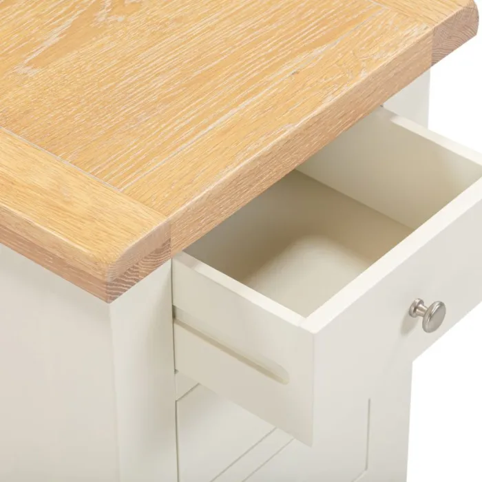 Windsor 3 Drawer Bedside Locker - Ivory/ | Murphy Furniture