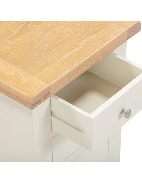 Windsor 3 Drawer Bedside Locker - Ivory/ | Murphy Furniture