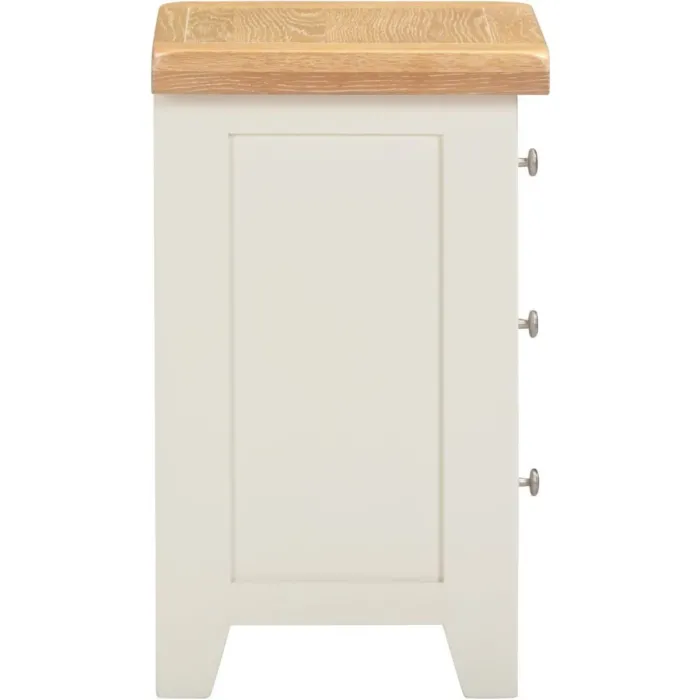 Windsor 3 Drawer Bedside Locker - Ivory/ | Murphy Furniture