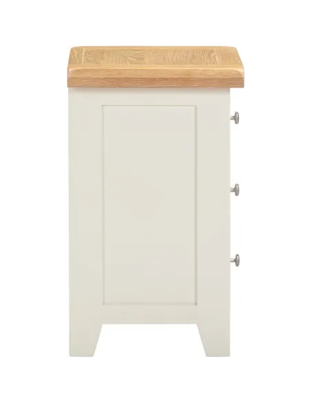 Windsor 3 Drawer Bedside Locker - Ivory/ | Murphy Furniture