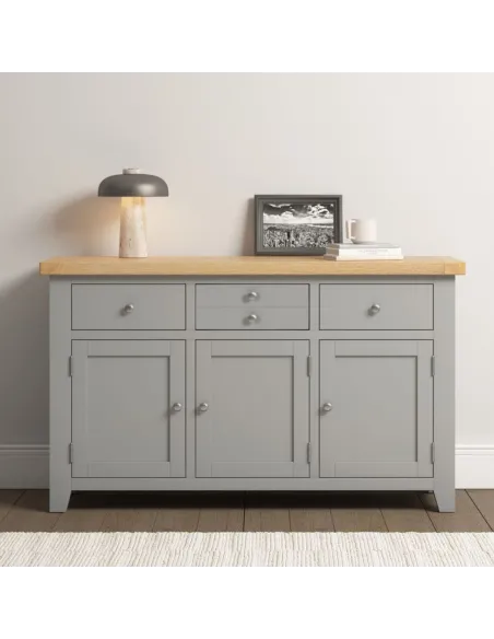 Windsor 3 Door 3 Drawer Sideboard - Pebb | Murphy Furniture