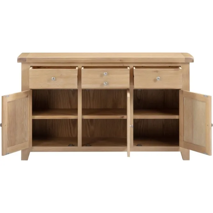 Windsor 3 Door 3 Drawer Sideboard - Natu | Murphy Furniture
