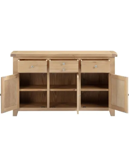 Windsor 3 Door 3 Drawer Sideboard - Natu | Murphy Furniture