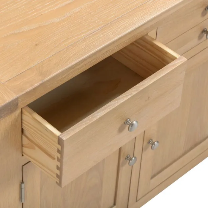 Windsor 3 Door 3 Drawer Sideboard - Natu | Murphy Furniture