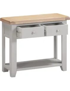 Windsor 2 Drawer Console Table - Pebble | Murphy Furniture 2