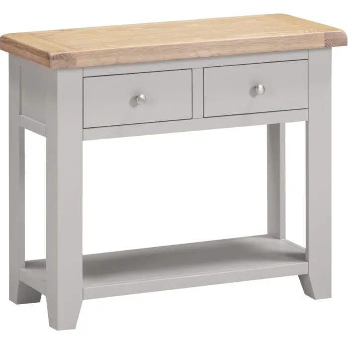 Windsor 2 Drawer Console Table - Pebble | Murphy Furniture