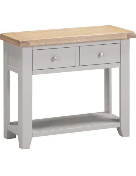 Windsor 2 Drawer Console Table - Pebble | Murphy Furniture
