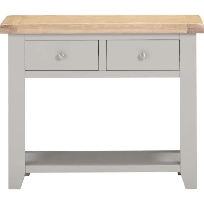 Windsor 2 Drawer Console Table - Pebble | Murphy Furniture
