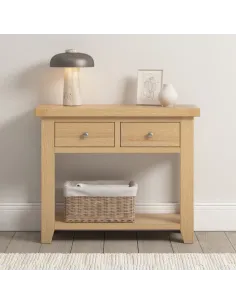 Windsor 2 Drawer Console Table - Natural | Murphy Furniture