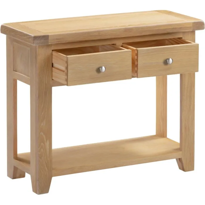 Windsor 2 Drawer Console Table - Natural | Murphy Furniture