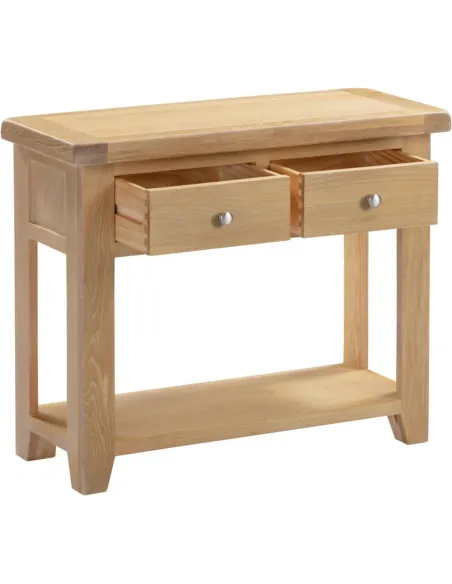 Windsor 2 Drawer Console Table - Natural | Murphy Furniture