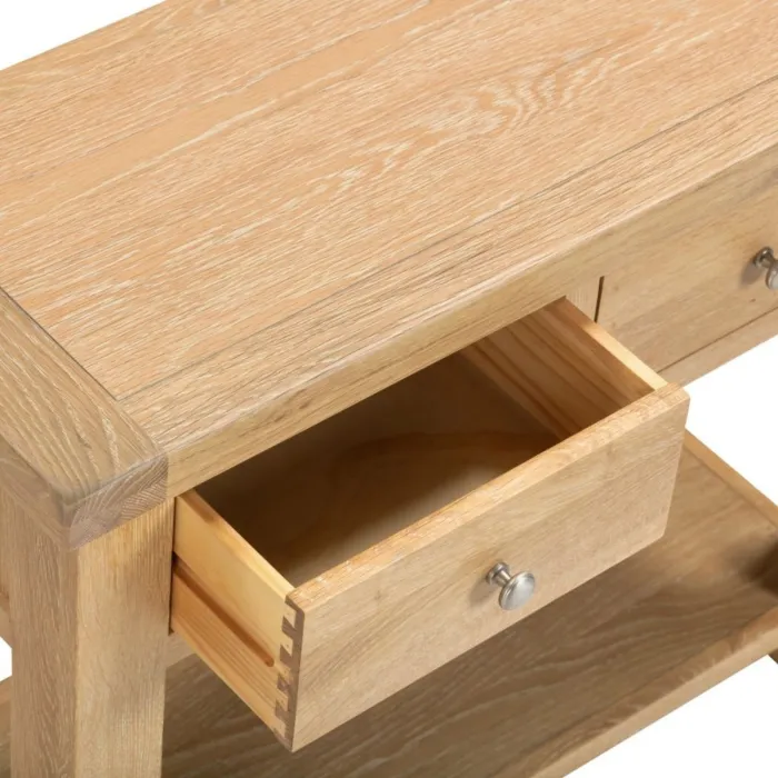Windsor 2 Drawer Console Table - Natural | Murphy Furniture