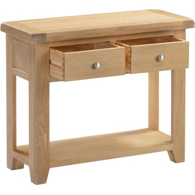 Windsor 2 Drawer Console Table - Natural | Murphy Furniture