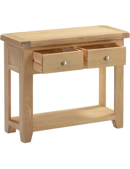 Windsor 2 Drawer Console Table - Natural | Murphy Furniture