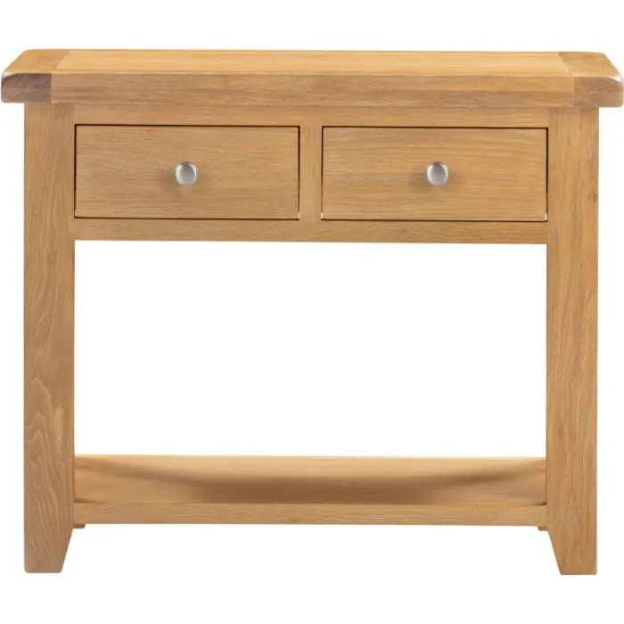 Windsor 2 Drawer Console Table - Natural | Murphy Furniture