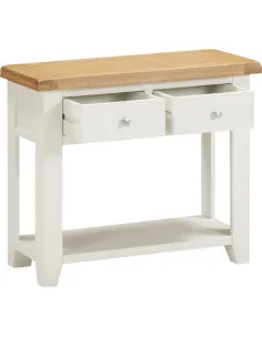 Windsor 2 Drawer Console Table - Ivory/O | Murphy Furniture 2