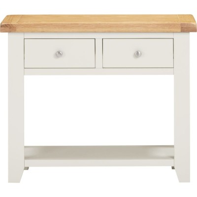 Windsor 2 Drawer Console Table - Ivory/O | Murphy Furniture