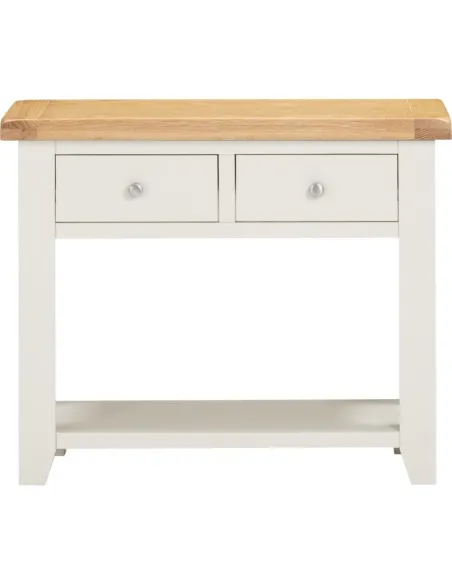 Windsor 2 Drawer Console Table - Ivory/O | Murphy Furniture
